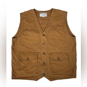 Schaefer Outfitter Brushcloth Canvas Button Up Vest Utility Field Mens XL Tall